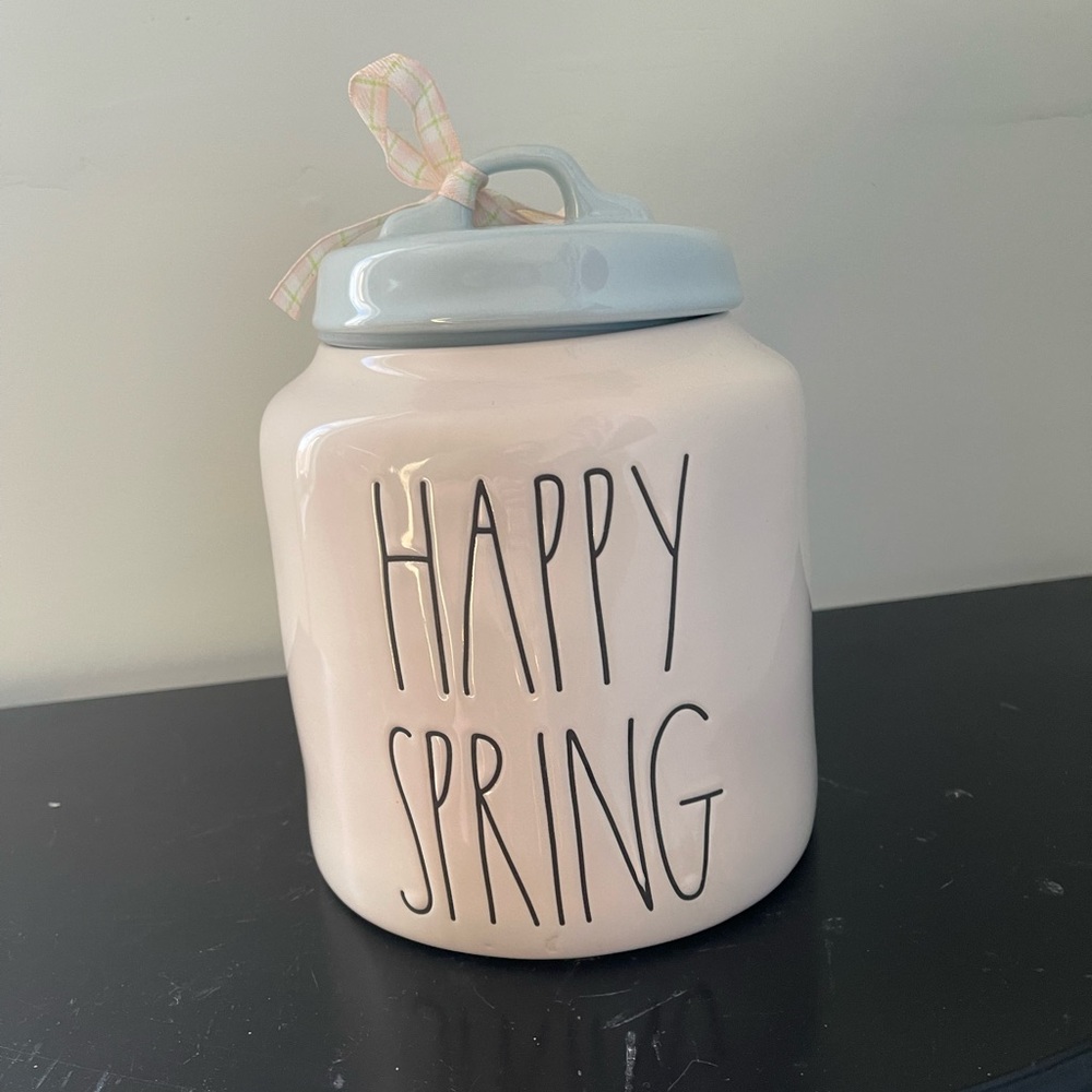 Rae Dunn Happy Spring Canister.